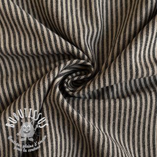 Tissu déco Simone lin noir