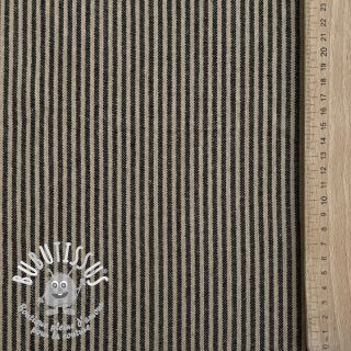 Tissu déco Simone lin noir