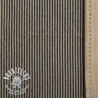 Tissu déco Simone lin noir