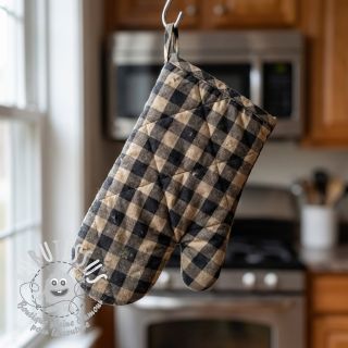 Tissu déco Celestin lin noir