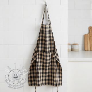 Tissu déco Celestin lin noir