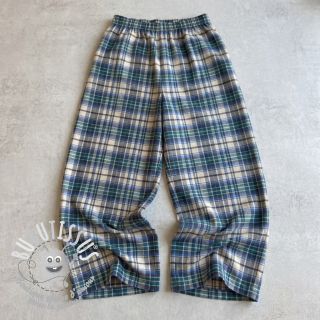 Tissu coton YARN DYED CHECK BRUSHED blue