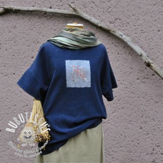 Lin lavé 170 g navy