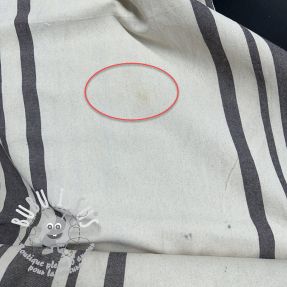 Tissu déco Bernadette stripe coffee 2nd class