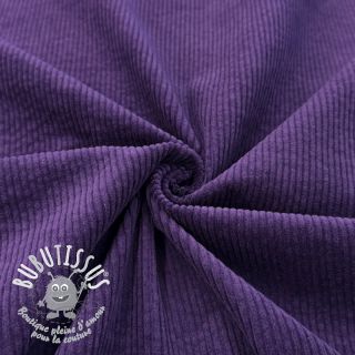 Tissu velours cotelé 6W WASHED STRETCH dark purple