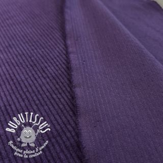 Tissu velours cotelé 6W WASHED STRETCH dark purple
