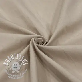 Tissu coton WASHED beige