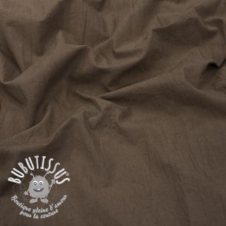Tissu coton WASHED taupe