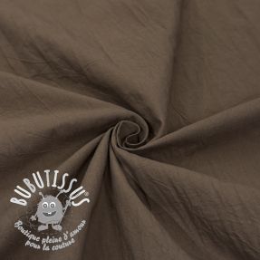 Tissu coton WASHED taupe