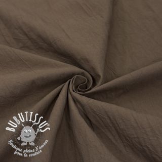 Tissu coton WASHED taupe