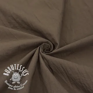 Tissu coton WASHED taupe