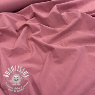 Tissu coton WASHED dark blush