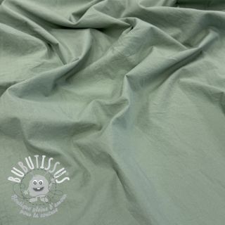 Tissu coton WASHED old green