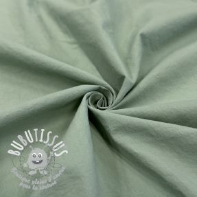 Tissu coton WASHED old green