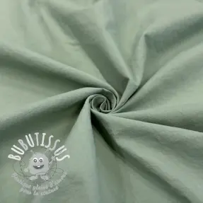 Tissu coton WASHED old green