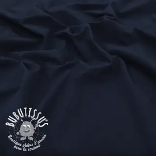 Tissu coton WASHED navy
