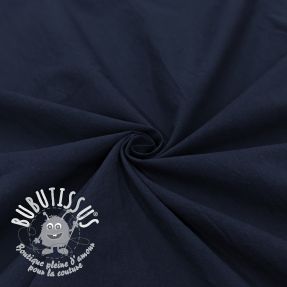 Tissu coton WASHED navy