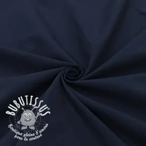 Tissu coton WASHED navy