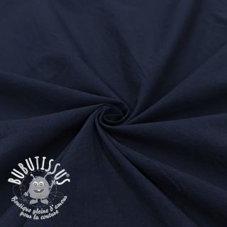 Tissu coton WASHED navy