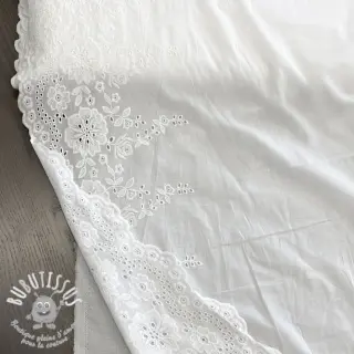 Tissu coton EMBROIDERY Leon border