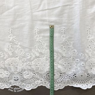 Tissu coton EMBROIDERY Leon border