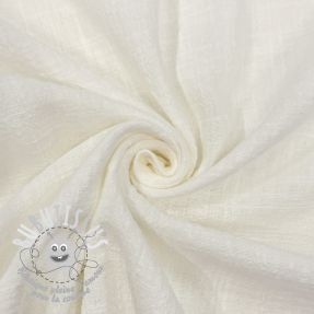 Tissu coton SLUB WASHED off white