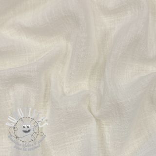 Tissu coton SLUB WASHED off white