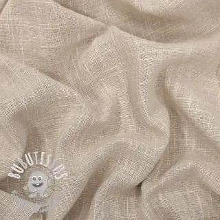 Tissu coton SLUB WASHED beige