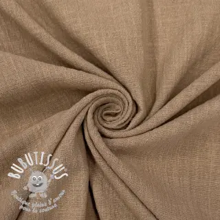 Tissu coton SLUB WASHED sand