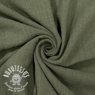Tissu coton SLUB WASHED pickle