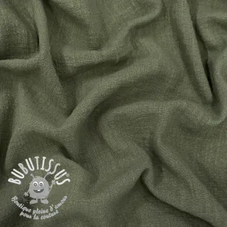 Tissu coton SLUB WASHED pickle
