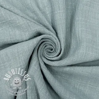 Tissu coton SLUB WASHED blue