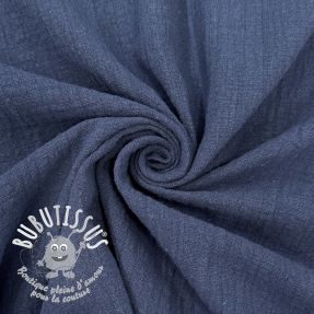 Tissu coton SLUB WASHED jeans