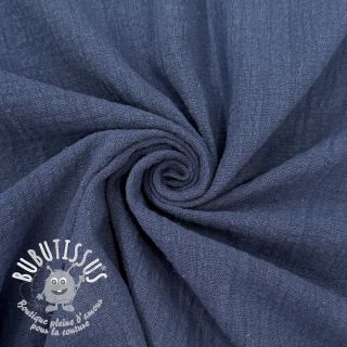 Tissu coton SLUB WASHED jeans