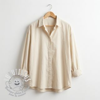 Tissu coton WASHED beige