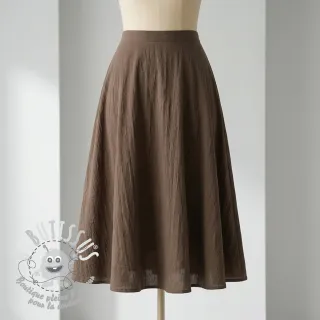 Tissu coton WASHED taupe