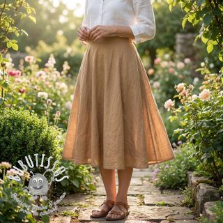 Tissu coton WASHED cinnamon