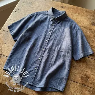 Tissu coton SLUB WASHED jeans