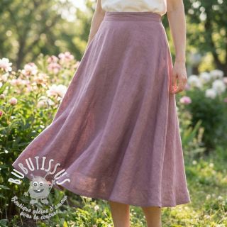 Tissu coton SLUB WASHED lavender