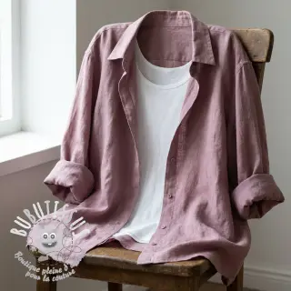 Tissu coton SLUB WASHED lavender