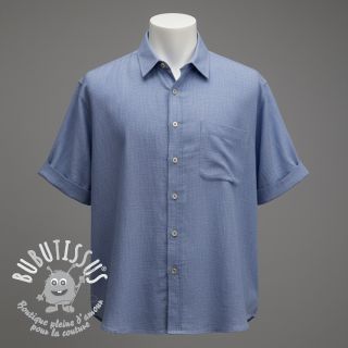 Tissu coton SLUB WASHED orchid