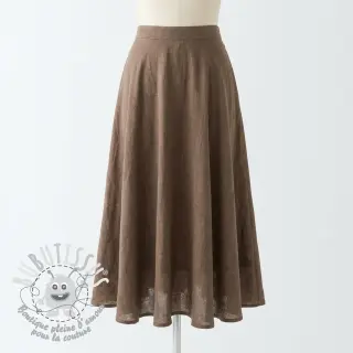 Tissu coton SLUB WASHED taupe