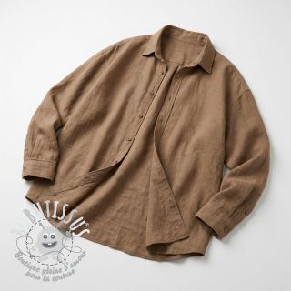 Tissu coton SLUB WASHED sand