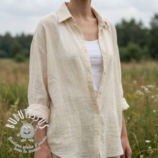 Tissu coton SLUB WASHED SIMPLY NATURAL