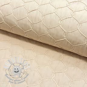 Tissu matelassé Cord off white