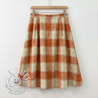 Viscose CRINKLE Check mint