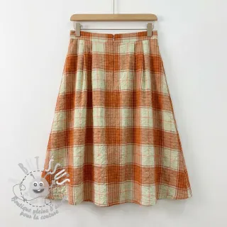 Viscose CRINKLE Check mint