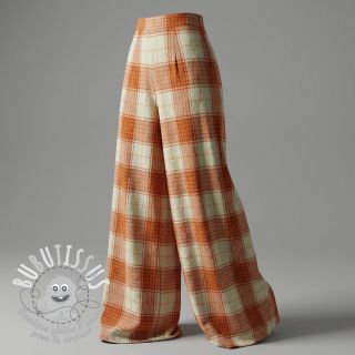 Viscose CRINKLE Check mint
