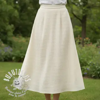 Viscose CHENILLE JACQUARD ecru