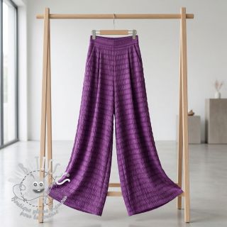 Viscose CHENILLE JACQUARD cerise